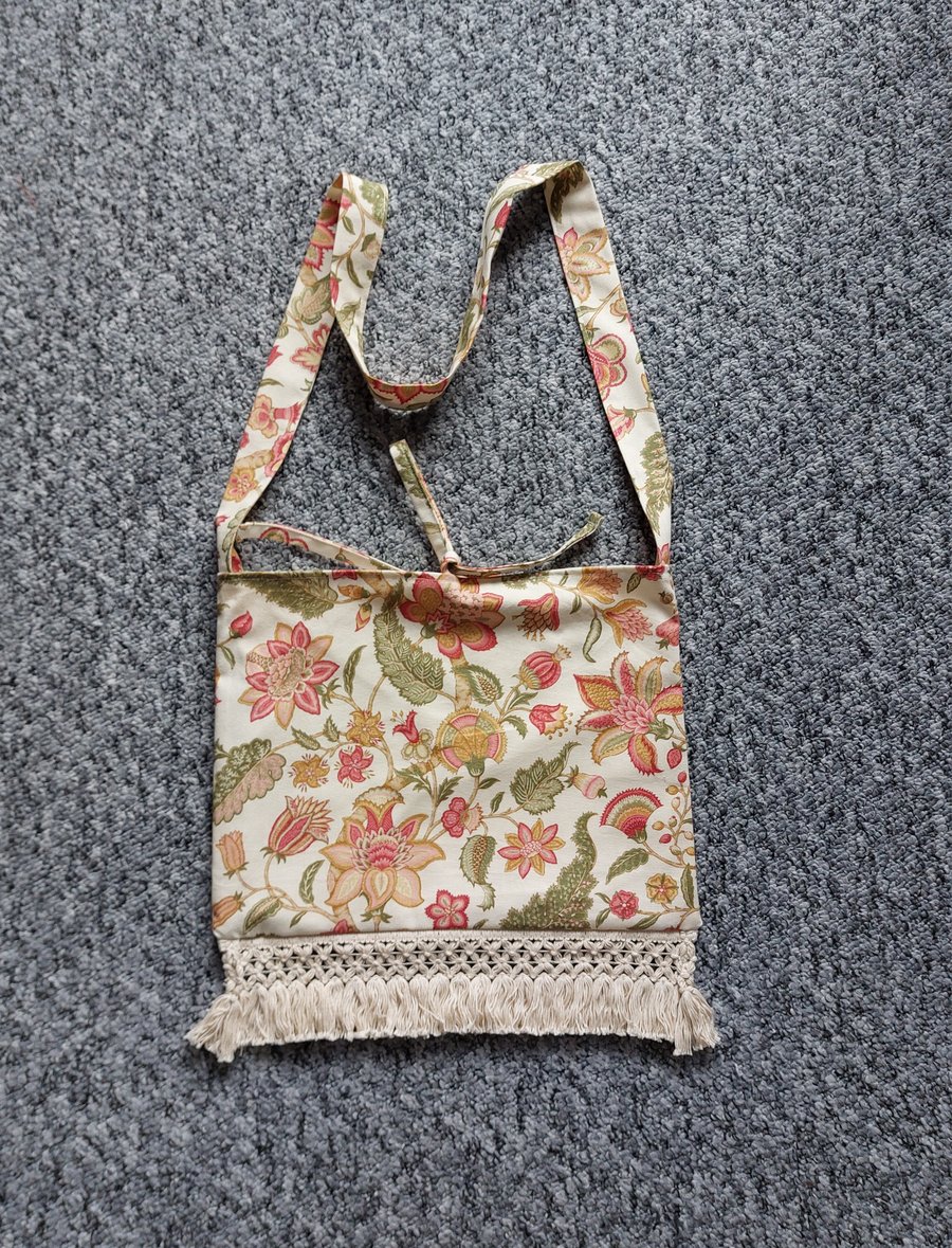 Boho style festival cross body bag 