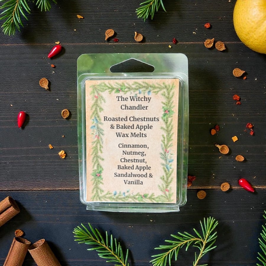 Roasted Chestnuts & Baked Apple Handmade Wax Melts