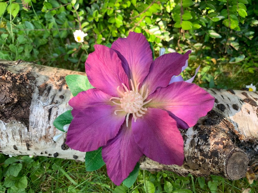 Purple Wedding Flower Corsage