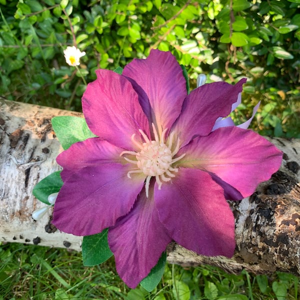 Purple Wedding Flower Corsage