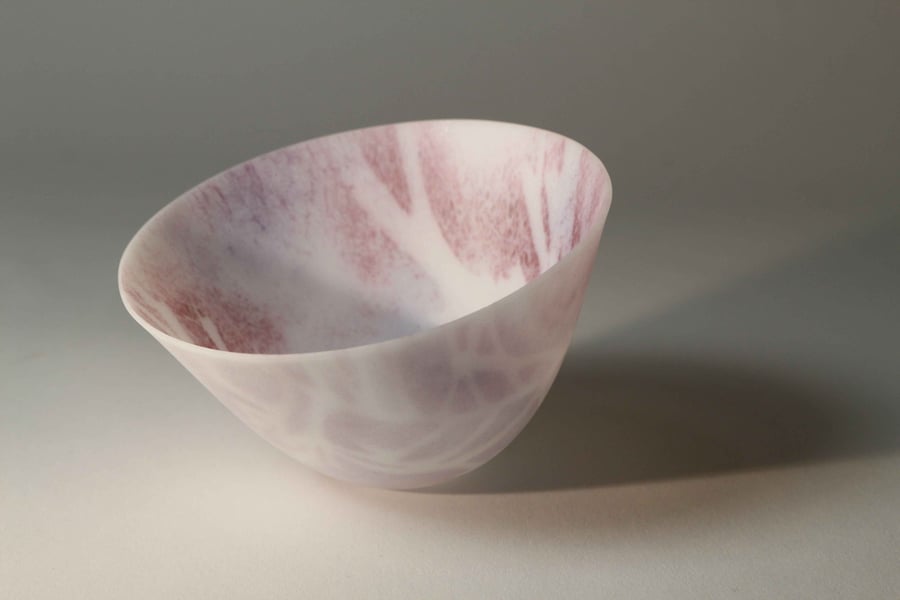 Kilnformed Glass Gravity Formed Bowl