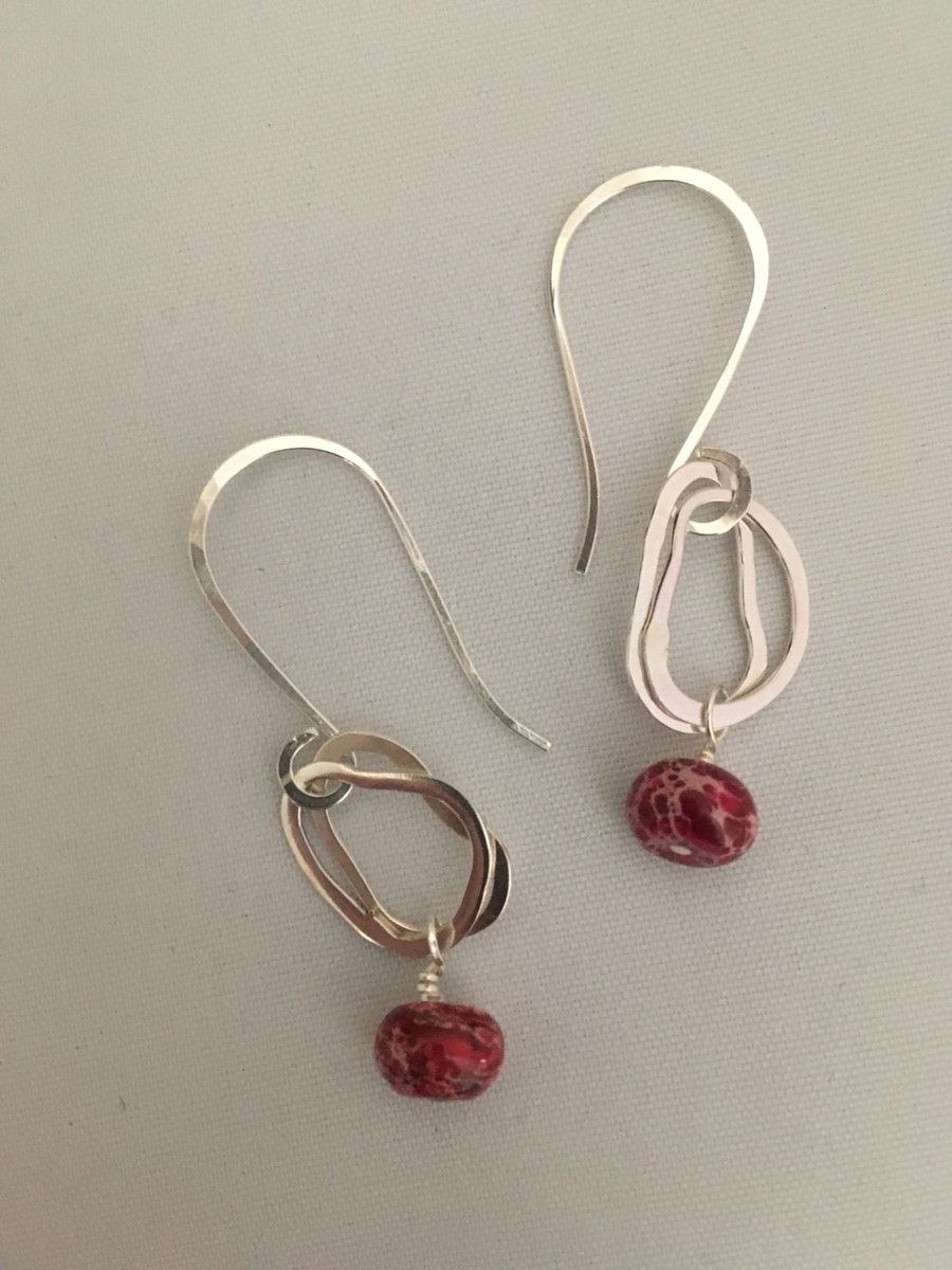 Red Coral Earrings