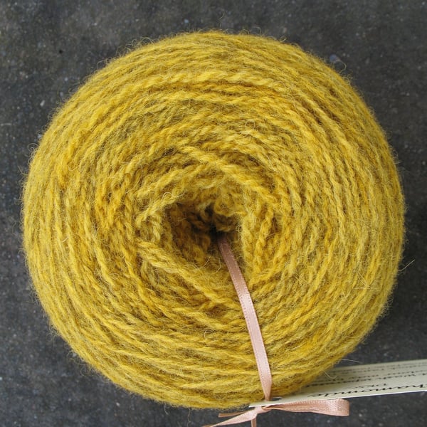 Hand-dyed Pure Jacob Double Knitting Wool Chamomile 100g