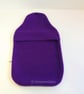 Reserved item for Julie (Dew Drop Crafts) 1 Purple fleece hot water bottle cover - Image 4