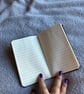 A6: Softcover - Brown coloured leatherbound Notebook - 60 lined pages - Image 3