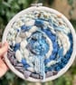 Wild Sea Hand Woven Circular Wall Hanging in Handspun Yarns - Image 1