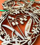 Personalised double-layered wooden spring wreath (flowers) - Image 1