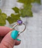 Sterling Silver Amethyst Ring - UK Size S - JBJ4034 - Image 3
