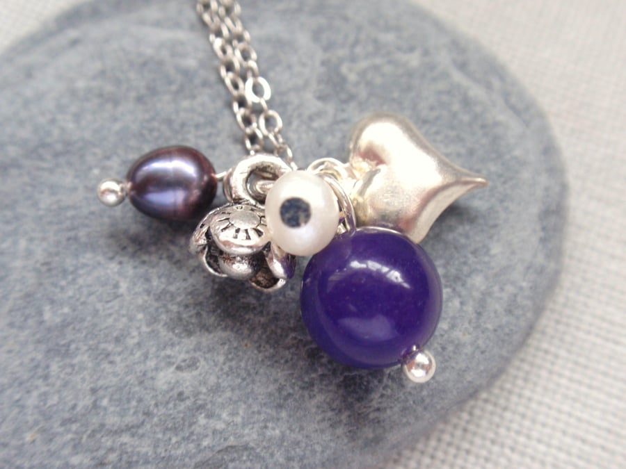 Amethyst Cluster Necklace