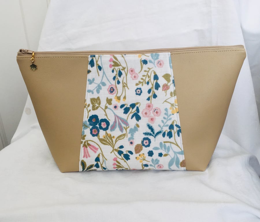 Large Wash Bag, Unique Toiletries Bag, Large Zip Pouch, Gift Ideas.