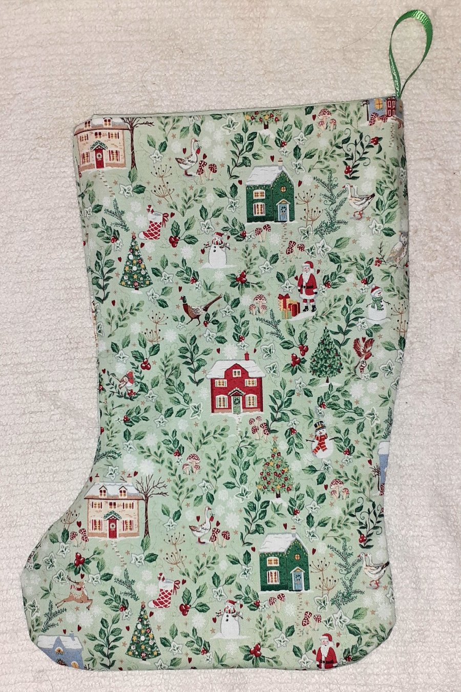 Winter in the country Christmas Stocking