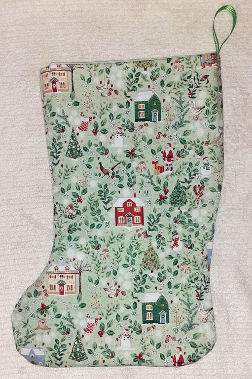Winter in the country Christmas Stocking
