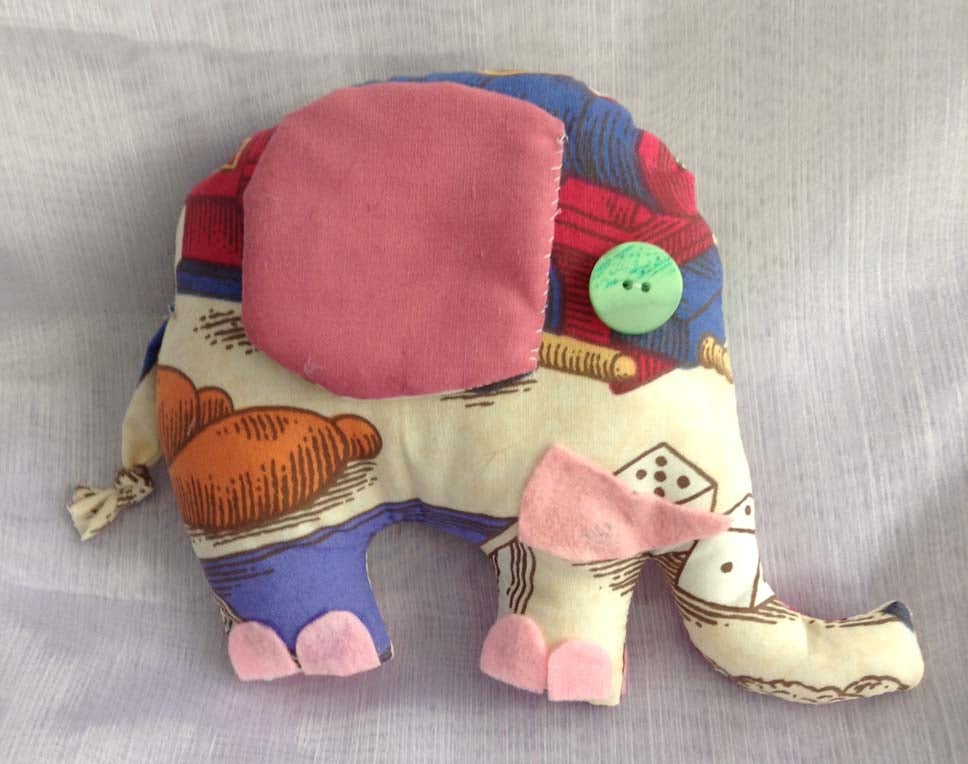 Pretty kitsch little cotton elephant 