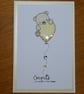 New Baby Card - Teddy With Yellow Balloon - Image 9