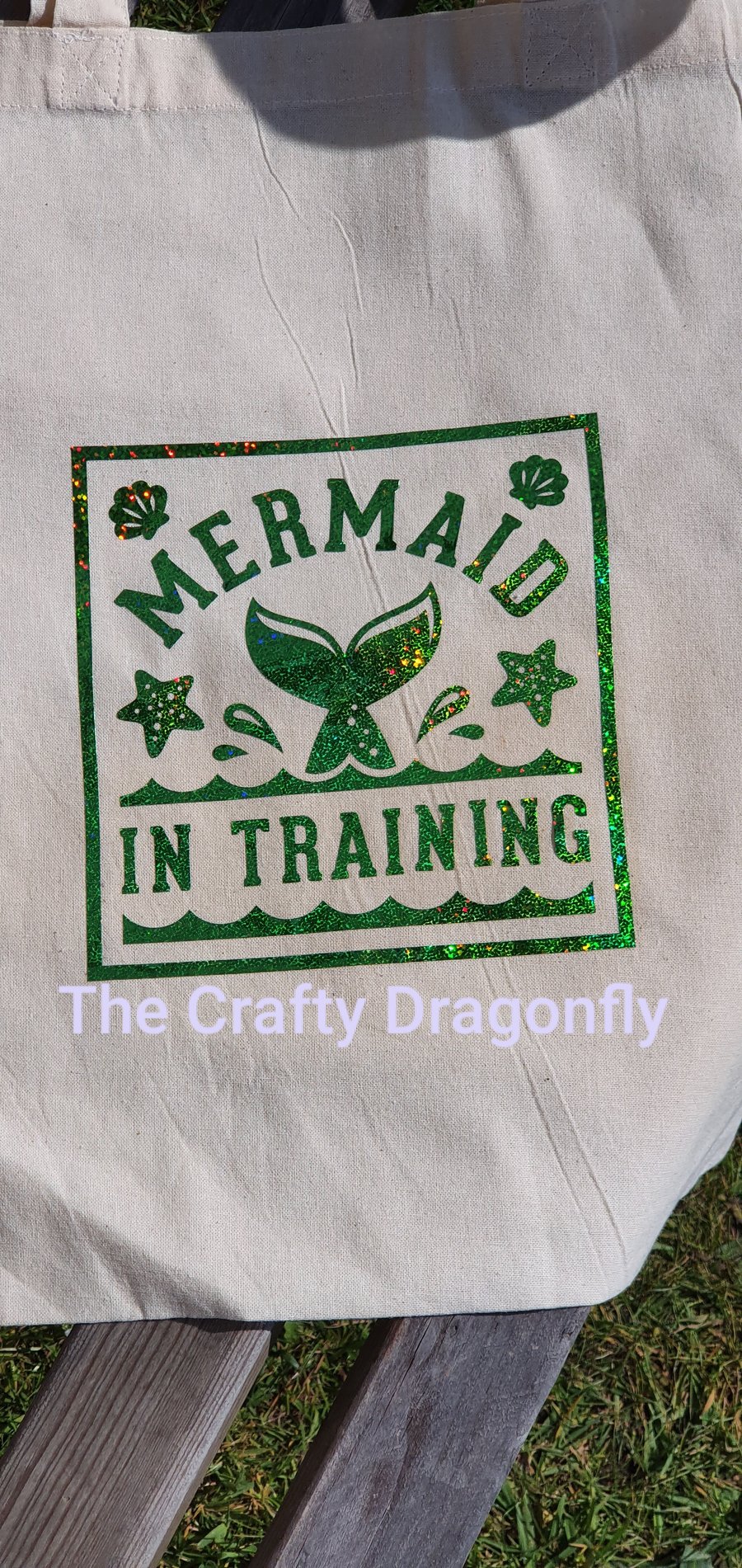 "Mermaid in Training" Cotton Tote Bag