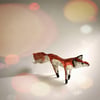 Little Copper Fox - Handmade Nature Inspired Gift for Readers - Whimsical Art