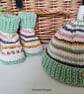 Designer Baby Merino Wool Booties & Hat Gift Set 0-3 months size