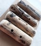 Four chunky driftwood buttons - Image 1