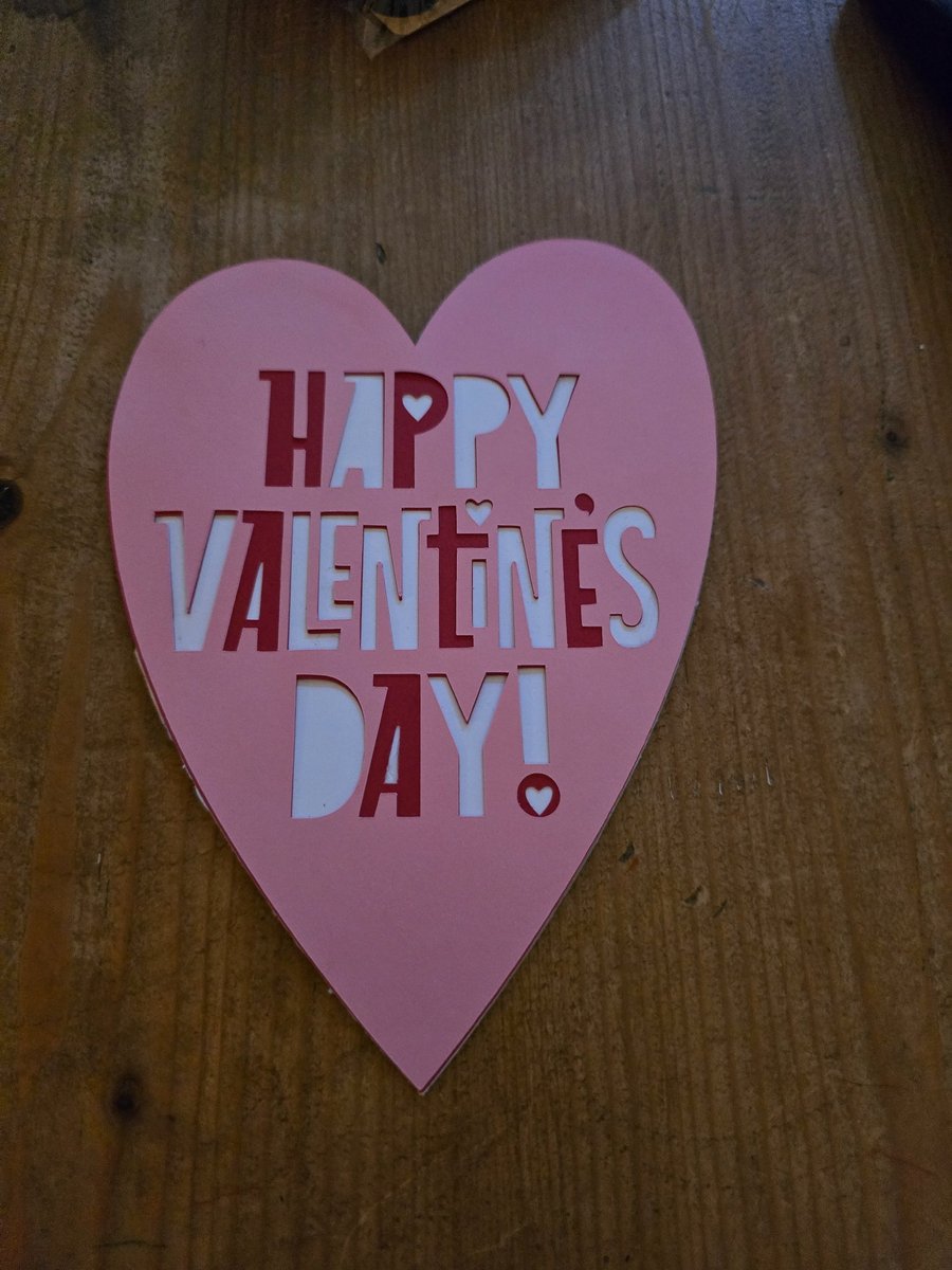 Valentines heart greetings card