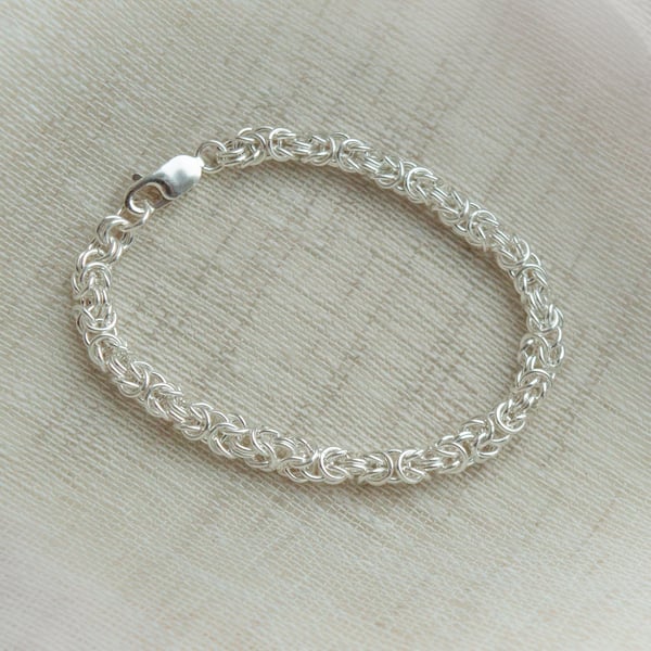 Byzantine Sterling Silver Bracelet