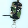 Camouflage Keyring bag for face mask, earphones, dog treats, coin purse, etc.