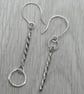 Mismatched Silver Drop Earrings - Image 2