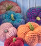 Cute pumpkin decoration crocheted in premium acrylic yarn - Image 4