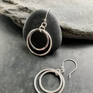 Sterling Silver Double Hoops