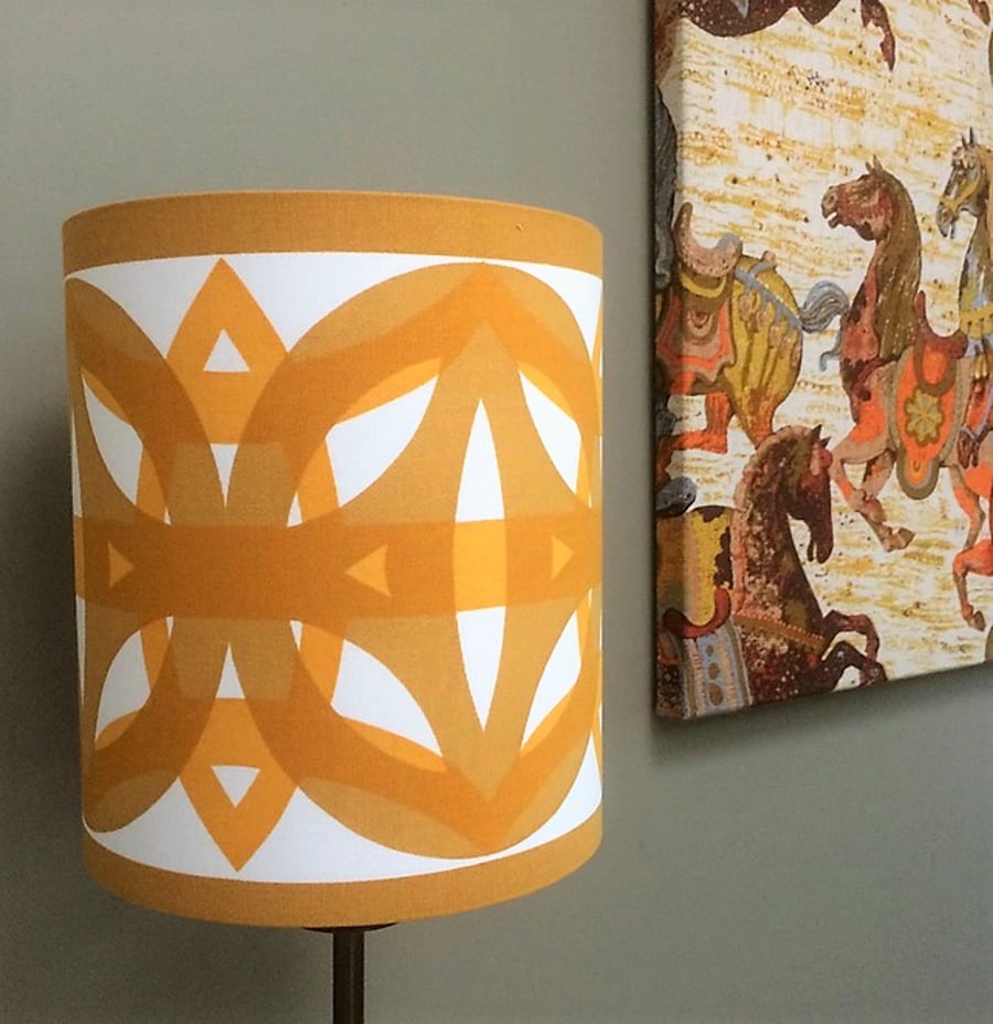 Koster design by Lisbeth Alexandersson Boras Mustard Yellow Lampshade option