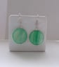 Shell Earrings, Green Shell Earrings - Image 5