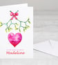 Personalised Christmas Love card for her, him or couple, premium quality - Image 6