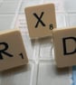 Retro Scrabble Tile Rings