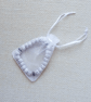 Ladies White Turquoise Elastic Bead Bracelet - Image 2