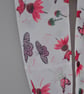 Handprinted chiffon scarf Echinacea & Butterflies - Image 2