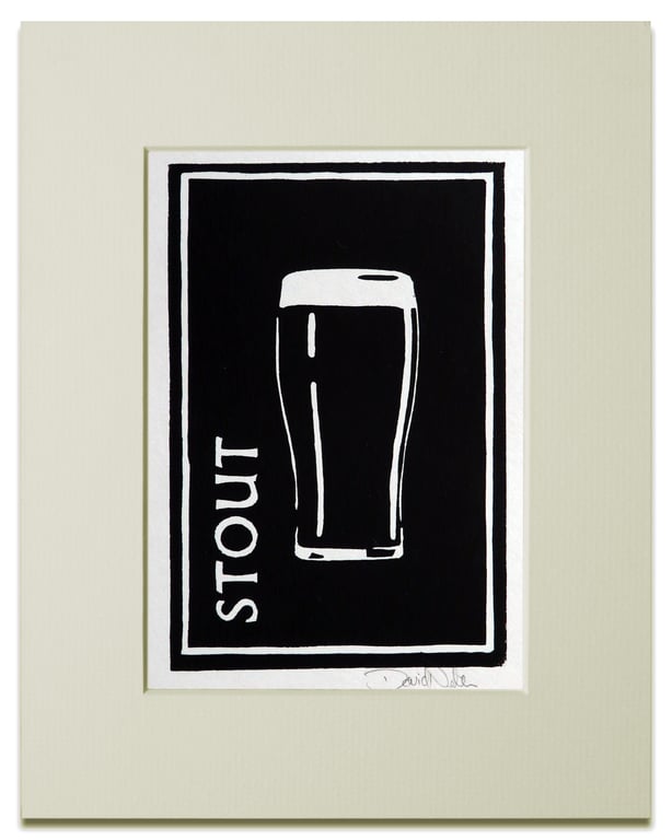 Stout Linocut