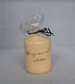 Decorated Candle Alice In Wonderland White Rabbit Oh My Ears and Whiskers  - Image 2