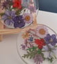 Resin Coasters Wildflower Botanical Set of 2 Handcrafted Bespoke Gift  - Image 2