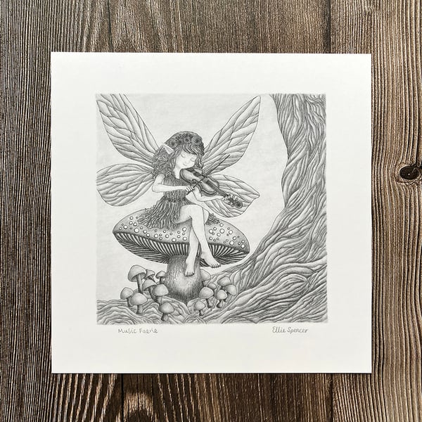 Music Faerie Fantasy Giclée Art Print