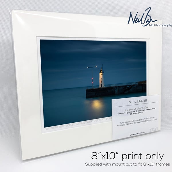 Anstruther Fife Lighthouse Scotland - A5 (10" x 8") Unframed Print