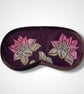 Purple Linen Lotus Flower Lavender Eye Mask - Image 2