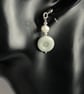Jadeite and Freshwater Cultured Pearl Earrings - Image 3