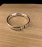 "Coalescence" - Heavy Handmade Sterling Silver Hinged Bangle - Made to any size 