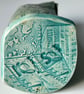 Ceramic Sculptural Vessel Textured with Old Printing Plates - Image 10