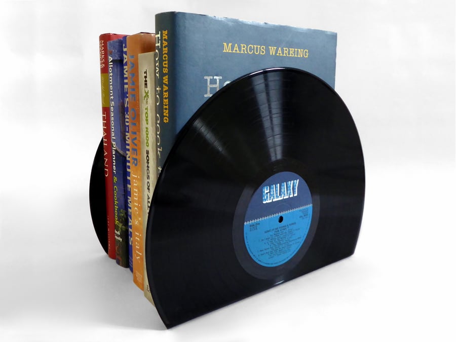 Vinyl Record Bookends