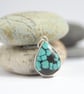 Turquoise pendant - blue and black