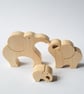 Wooden Elephant Family - Image 2