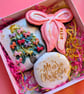 Hand Iced Christmas Tree Biscuit Box, Personalised Stocking Filler For Friend - Image 7