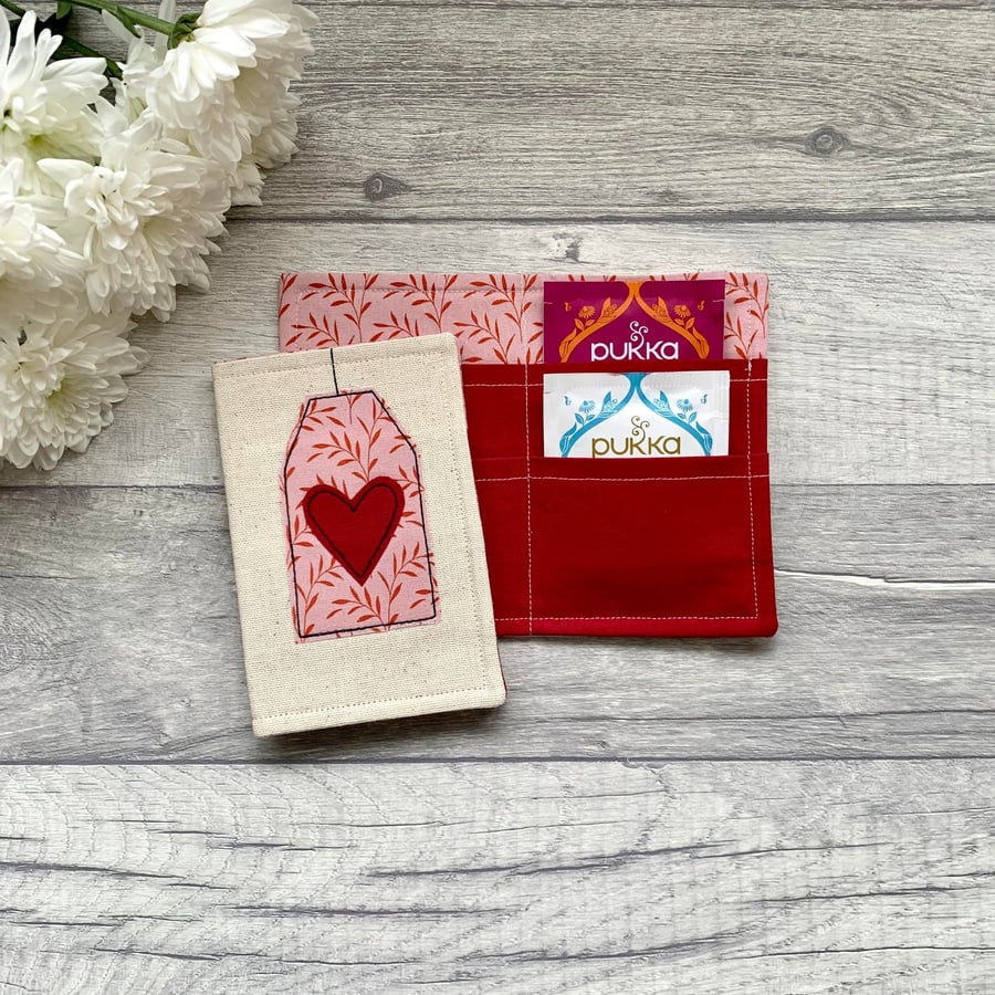 Tea bag wallet, tea lover gift
