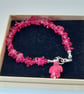 Red quartz bracelet with turtle charm - Image 4
