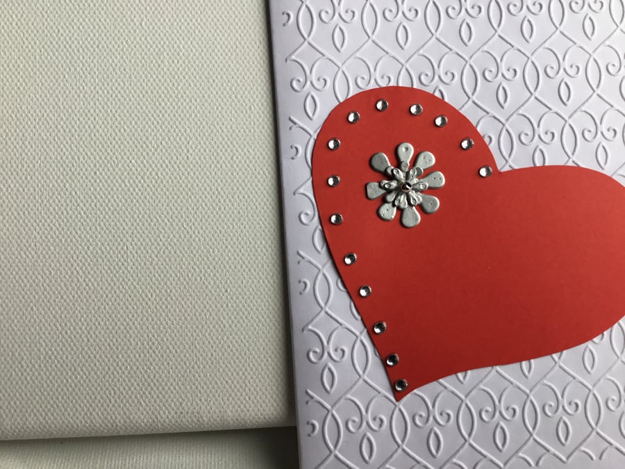 Handmade ‘with love’ card. With love card. Handmade card. CC202. 